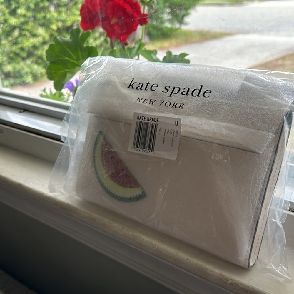 Kate spade leather large wristlet cream multi “what a Melon” - Picture 9 of 12
